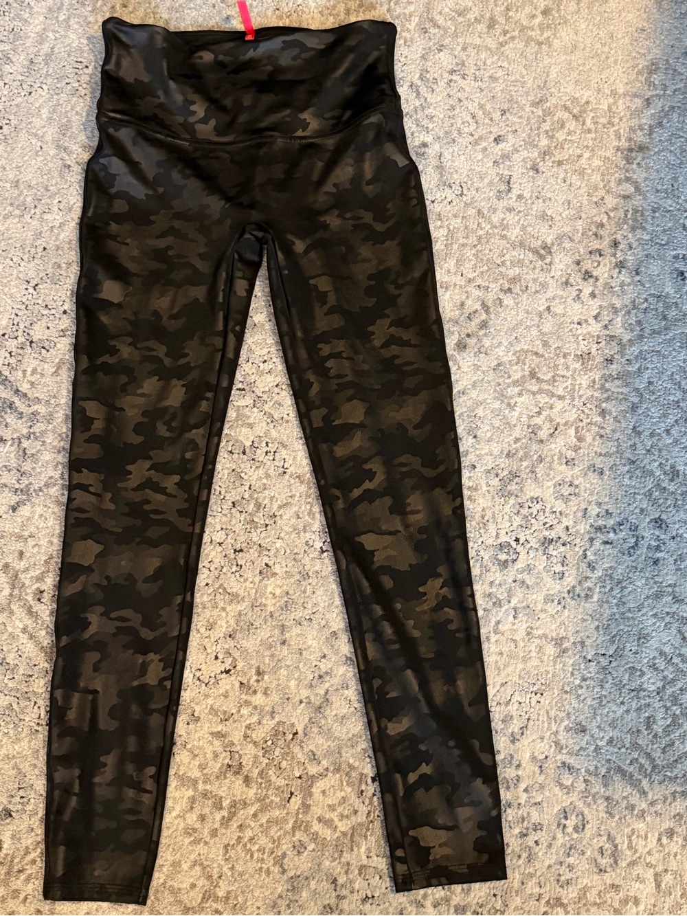 SPANX Black Camo High-Waist Leggings